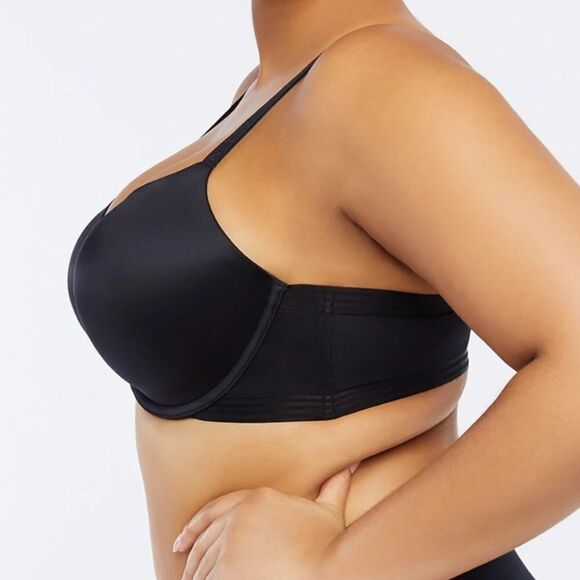 Savage X Fenty Core Microfiber T-Shirt Bra Caviar 38DDD NWT IN PACKAGING - Picture 3 of 6